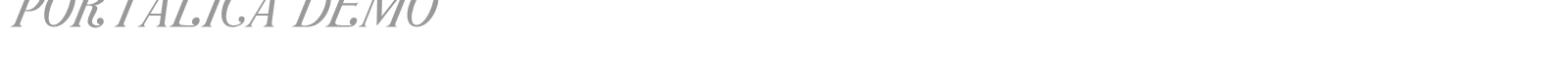 Portalica font preview